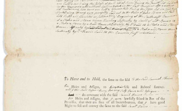 Deed signed by a multiracial soldier who had fought at the Battle of Lexington